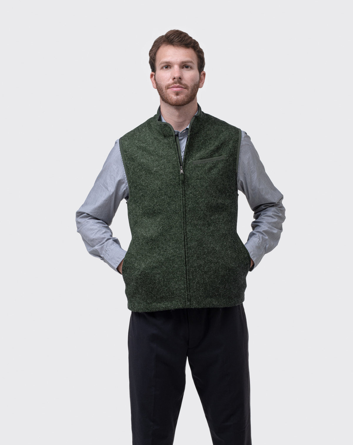 Alpaca Vest - Forest
