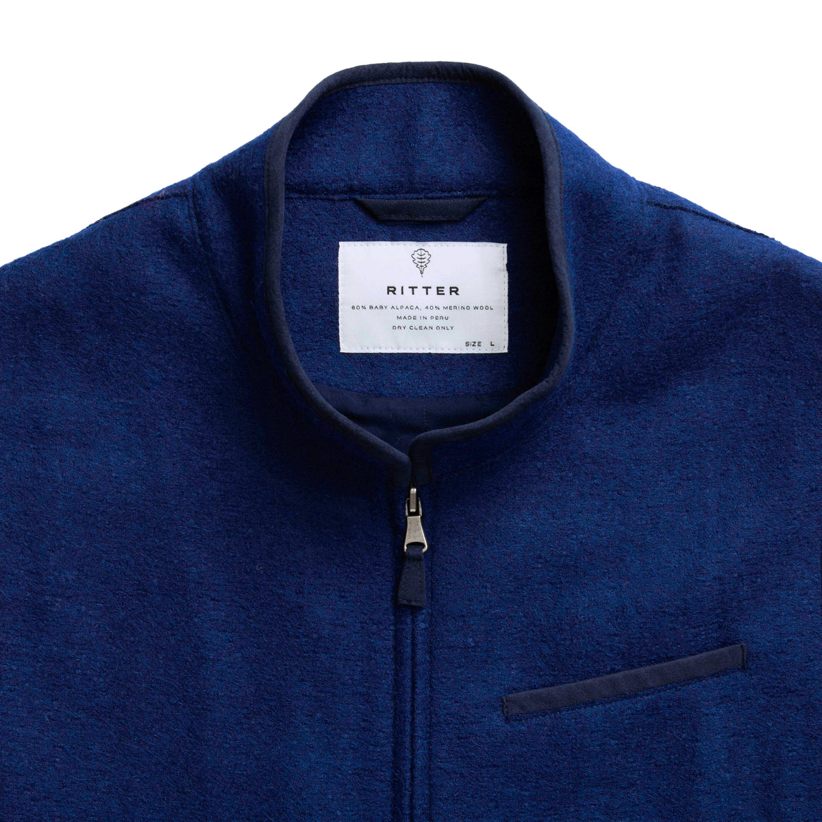 Alpaca Vest - Indigo