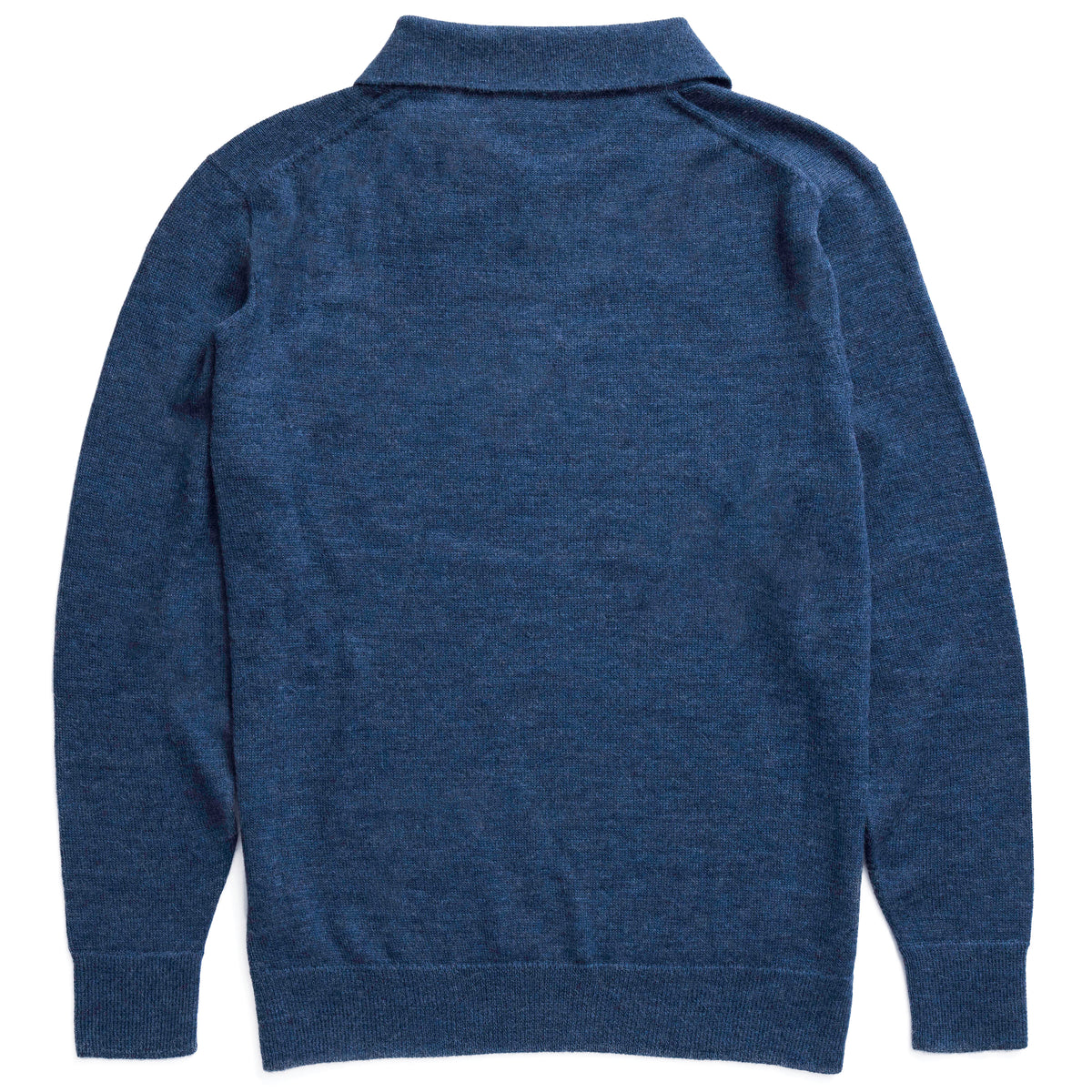 The Alpaca Polo Sweater in Marine