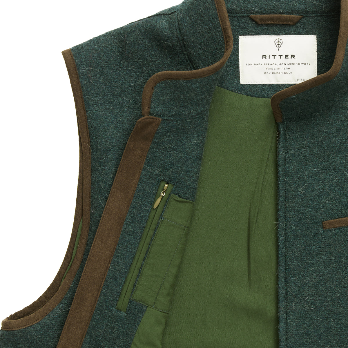 Alpaca Vest - Pine