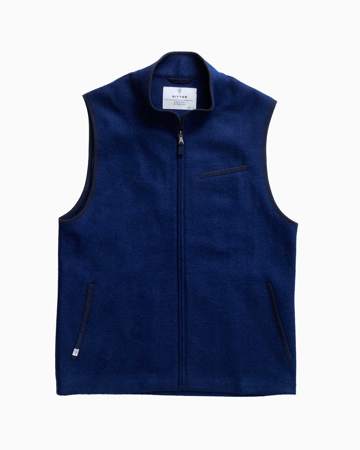 Alpaca Vest - Indigo