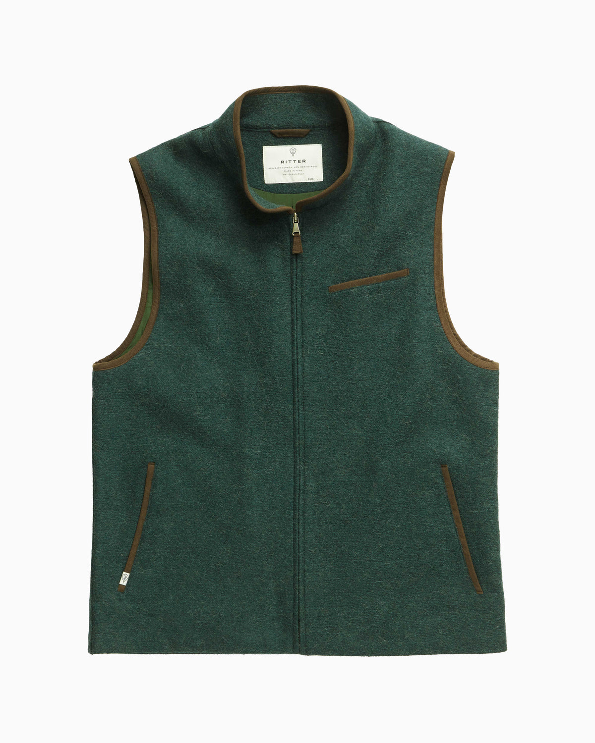 Alpaca Vest - Pine
