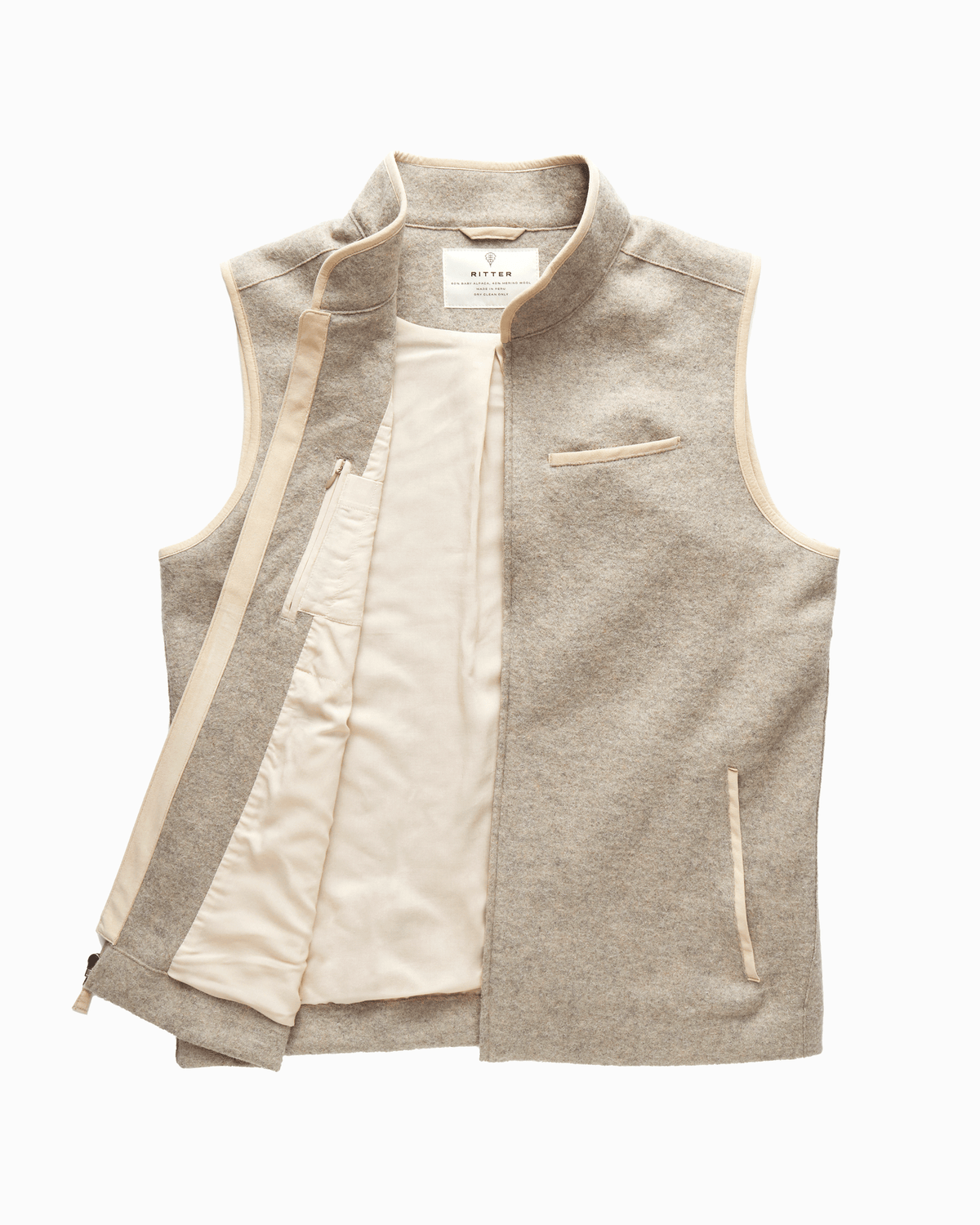 Light Alpaca Vest - Pacific Dune