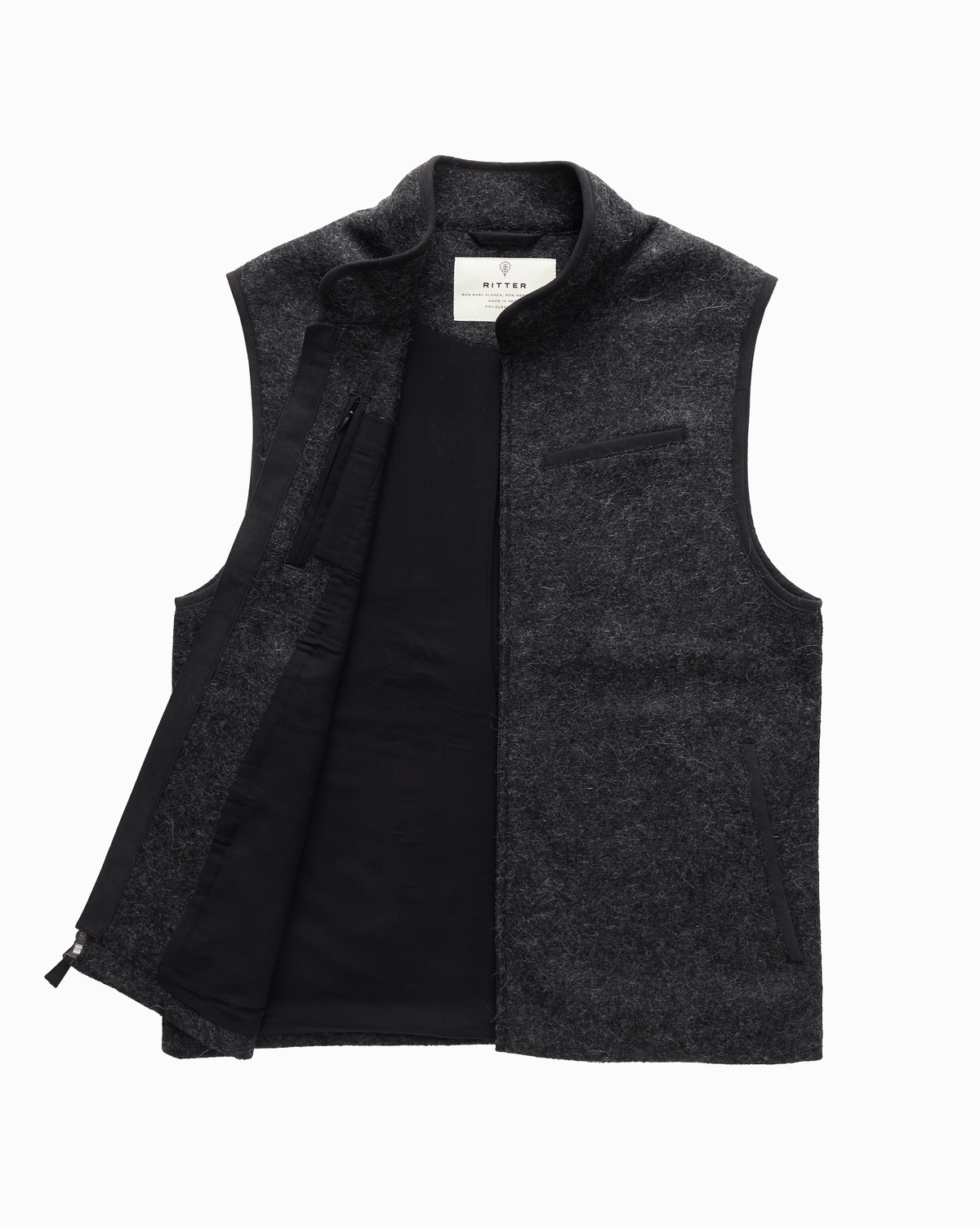 Alpaca Vest - Fog