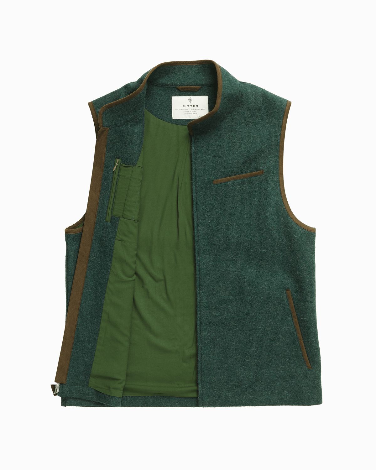 Alpaca Vest - Pine