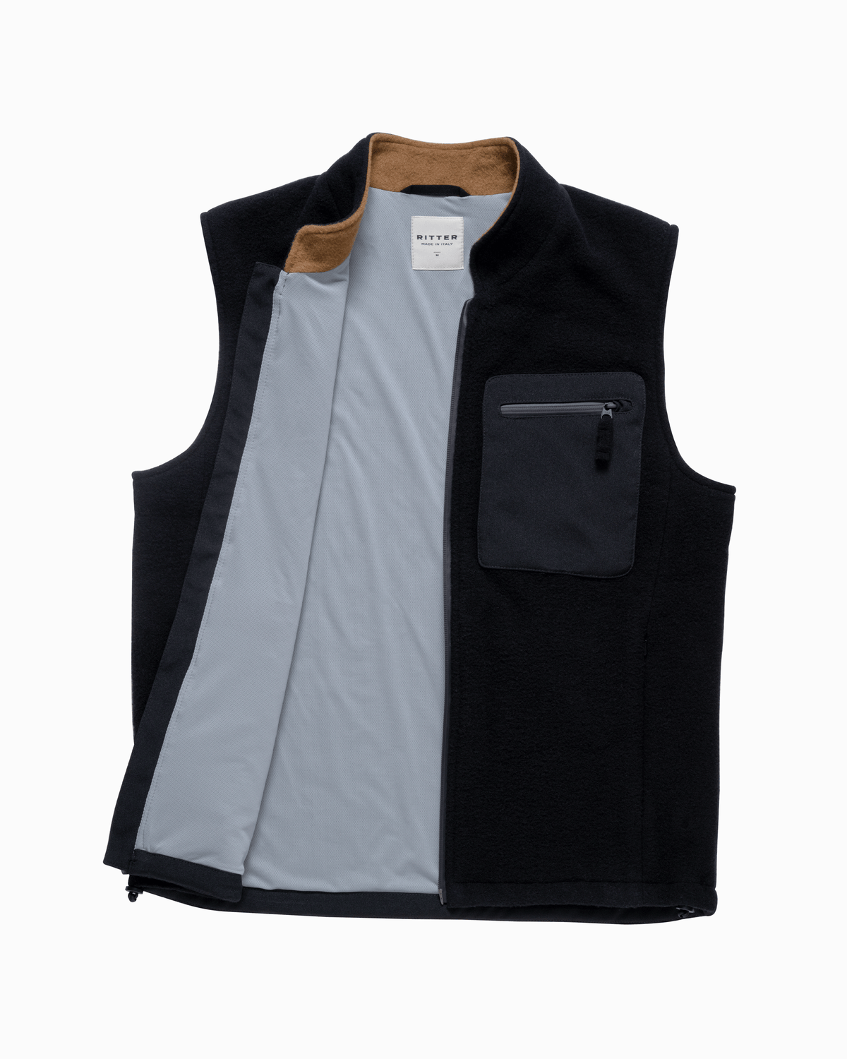 Merino Fleece Vest - Onyx
