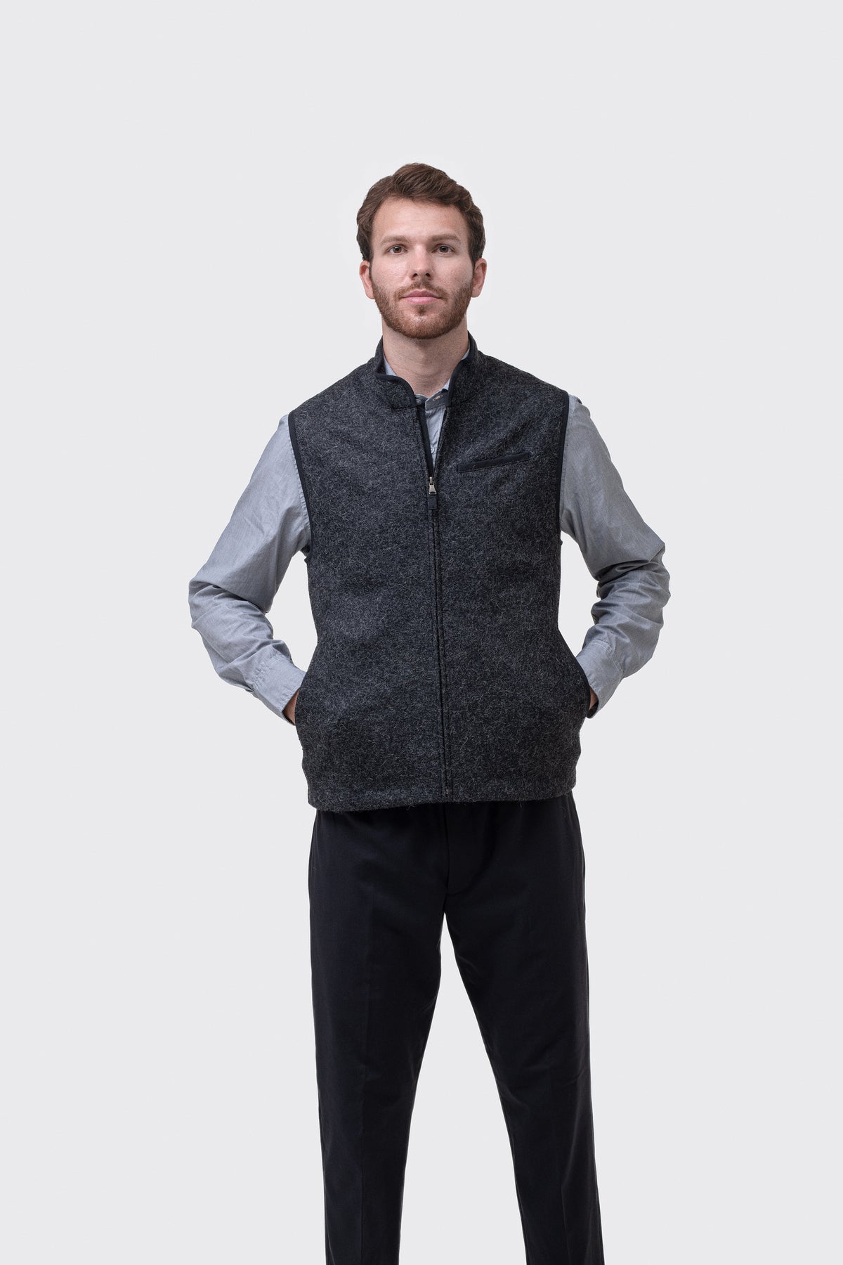 Alpaca Vest - Fog