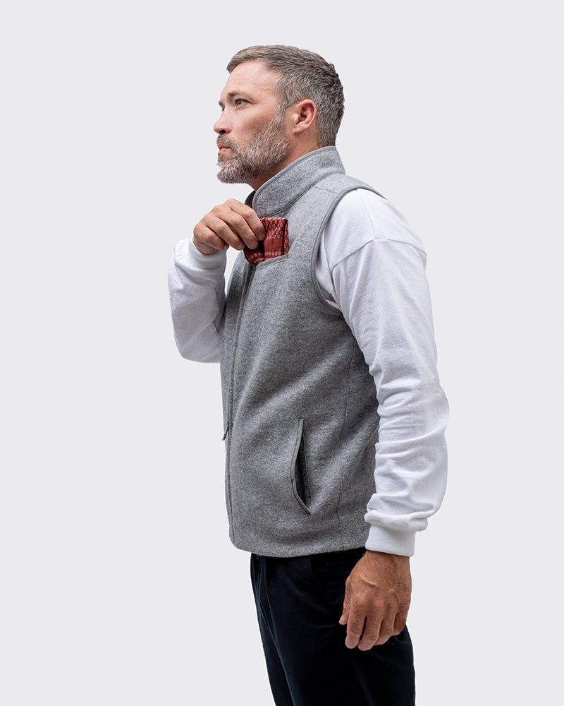 Alpaca Vest - Oyster Shell