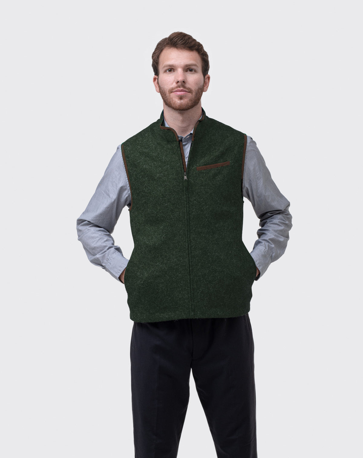 Alpaca Vest - Pine