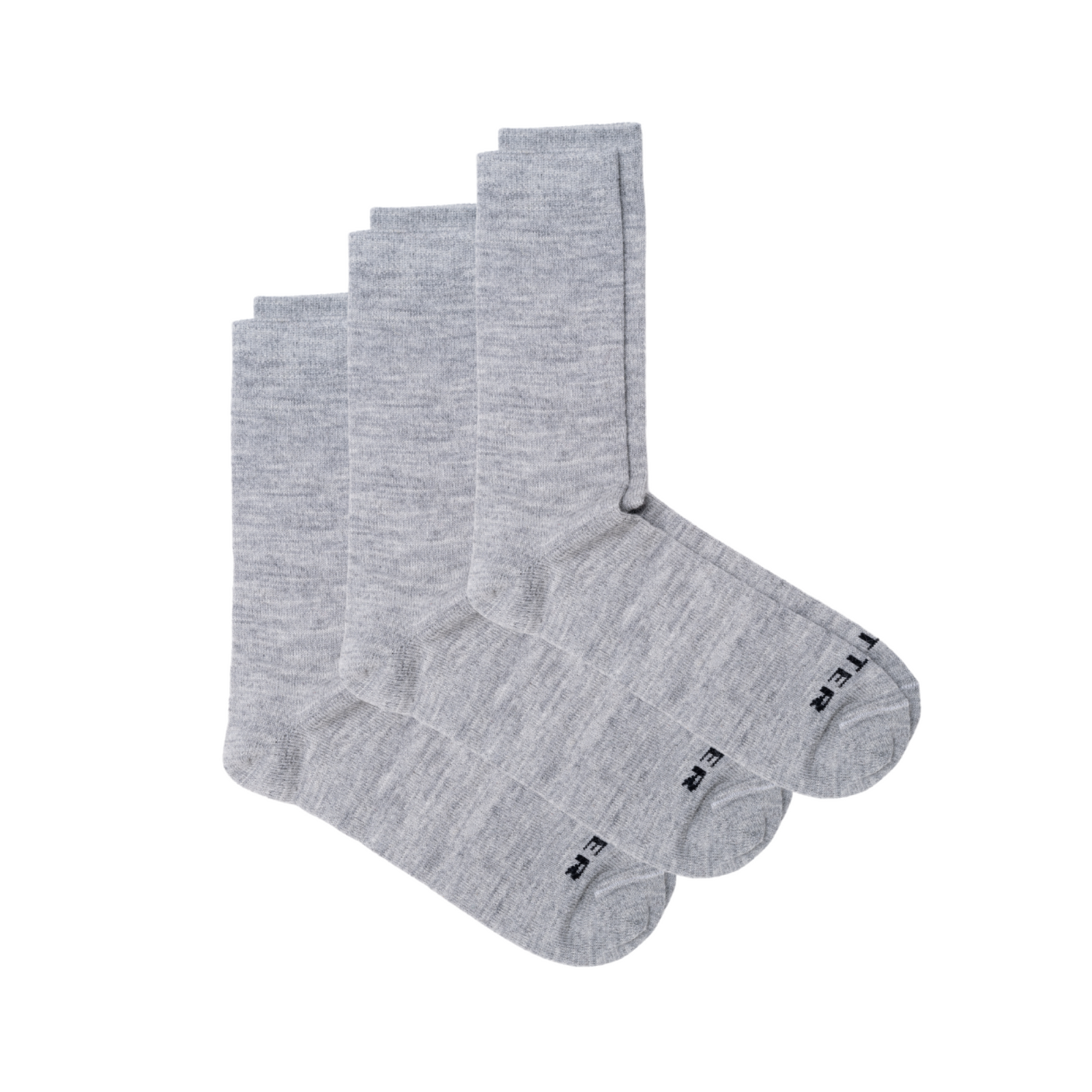 Alpaca Calf Socks 3-Pack in Catbird (black)