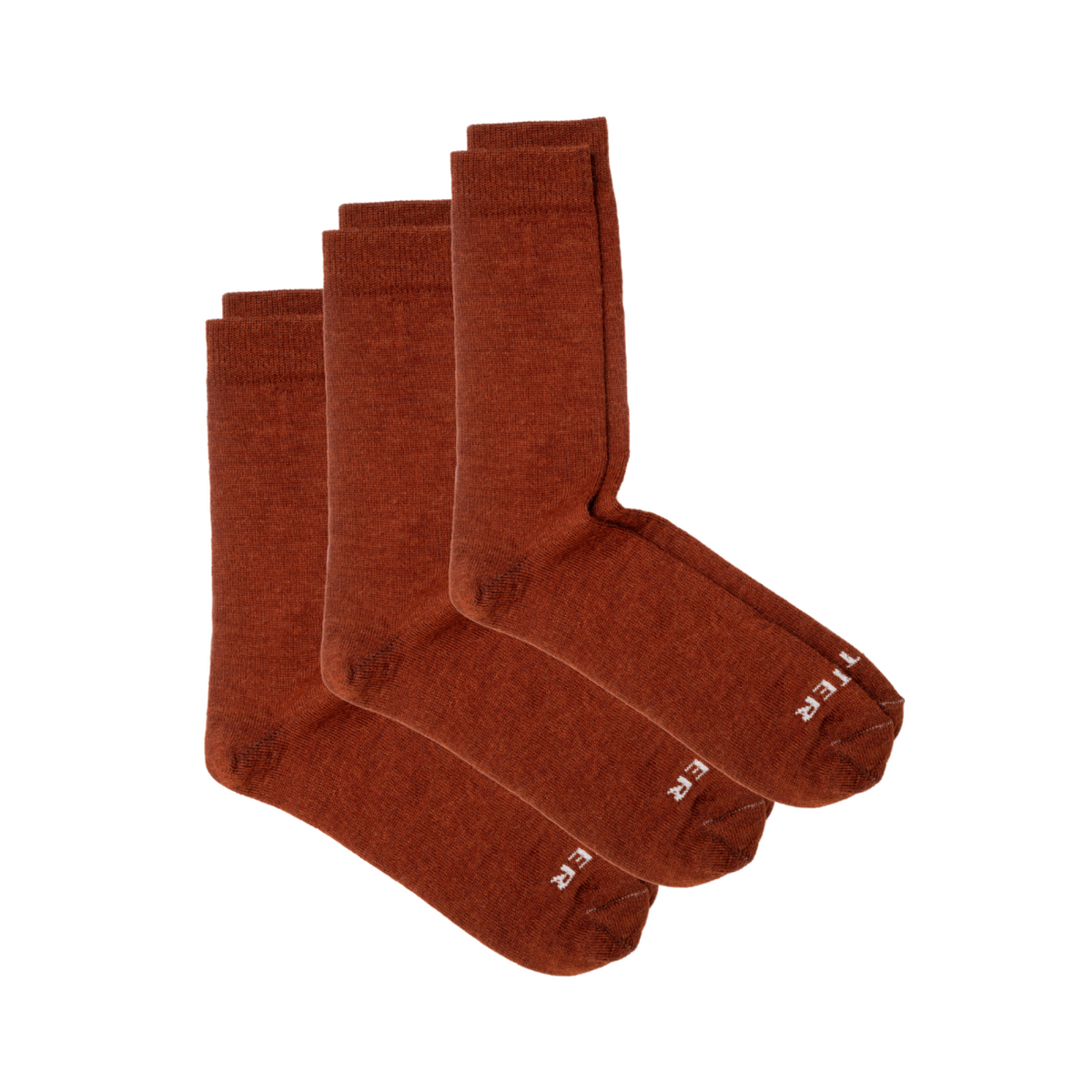 Alpaca Calf Socks 3-Pack in Oriole (red)