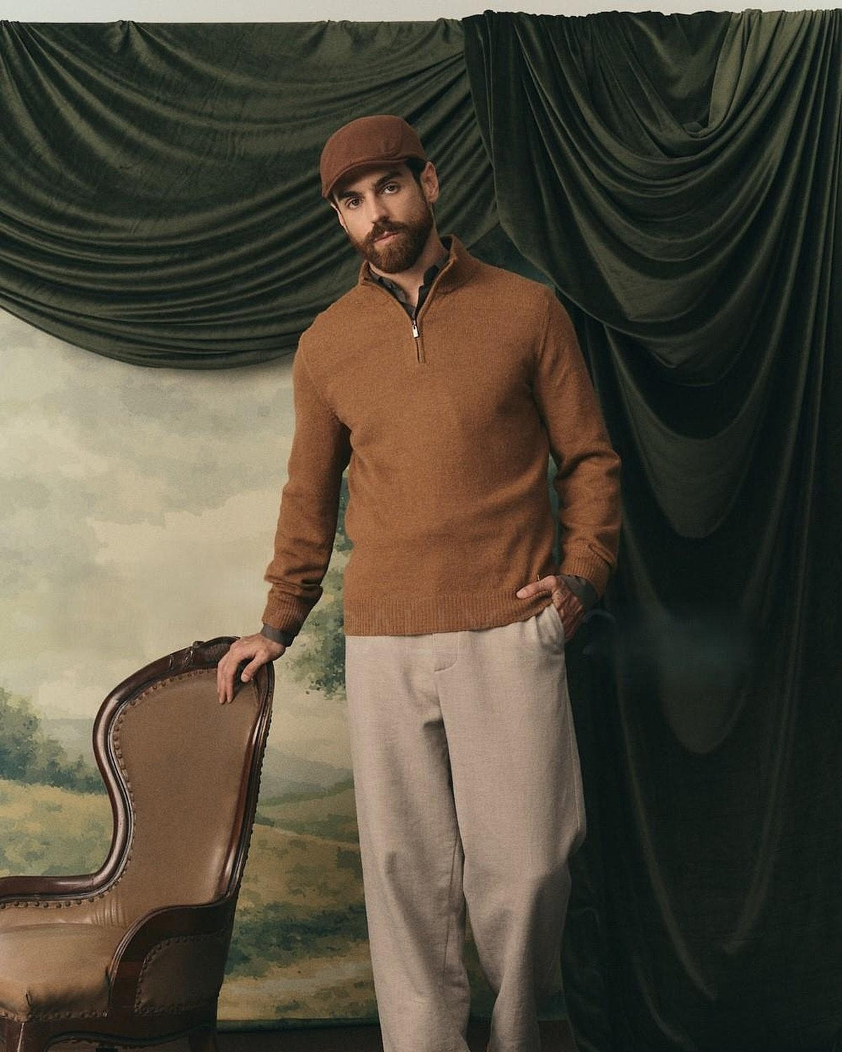 The Chivay Quarter-Zip, worn