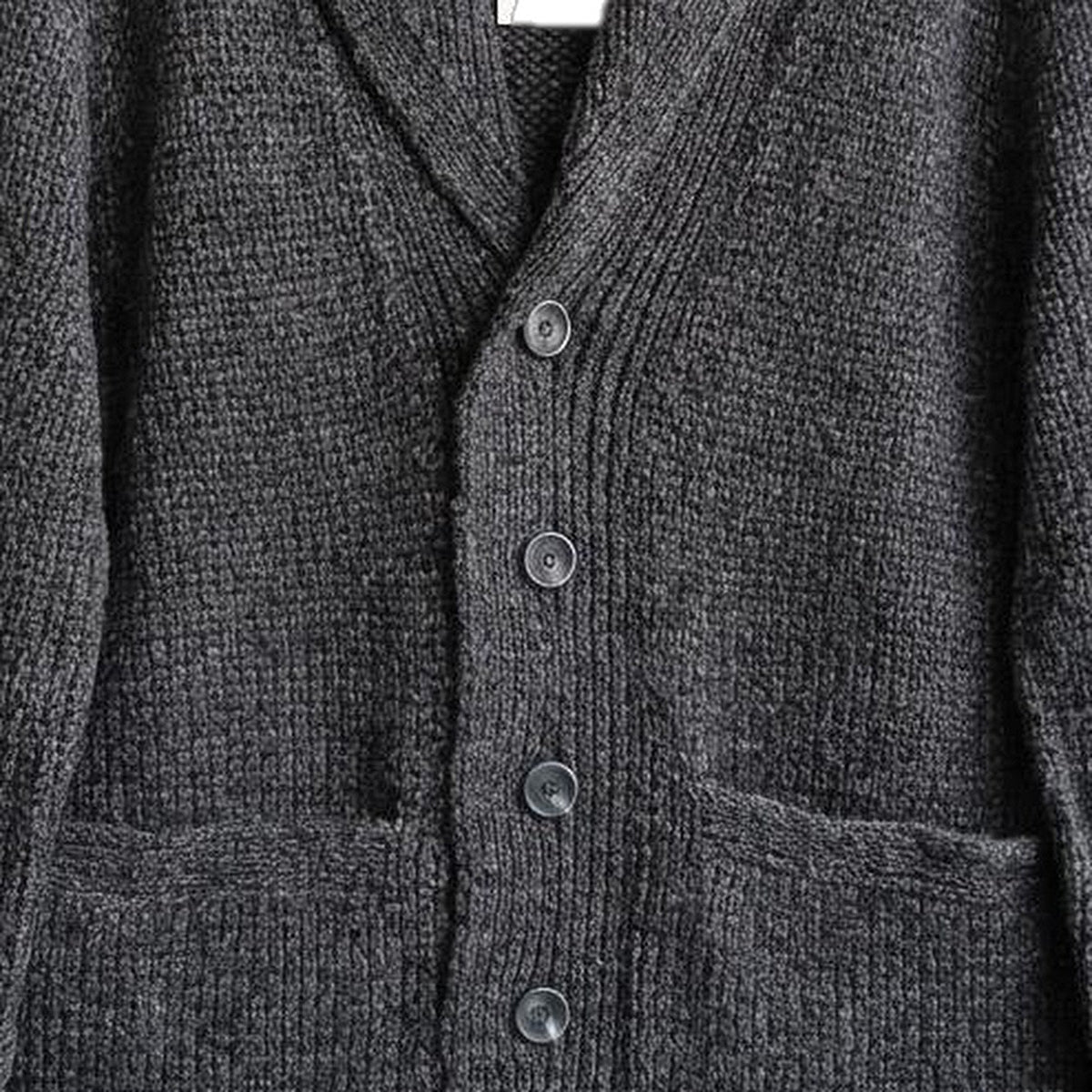 The Coropuna Shawl Cardigan, button detail