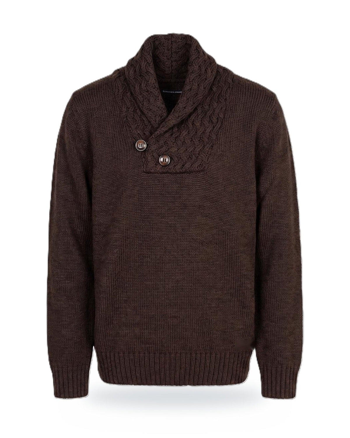 The Lampa Shawl Sweater, front