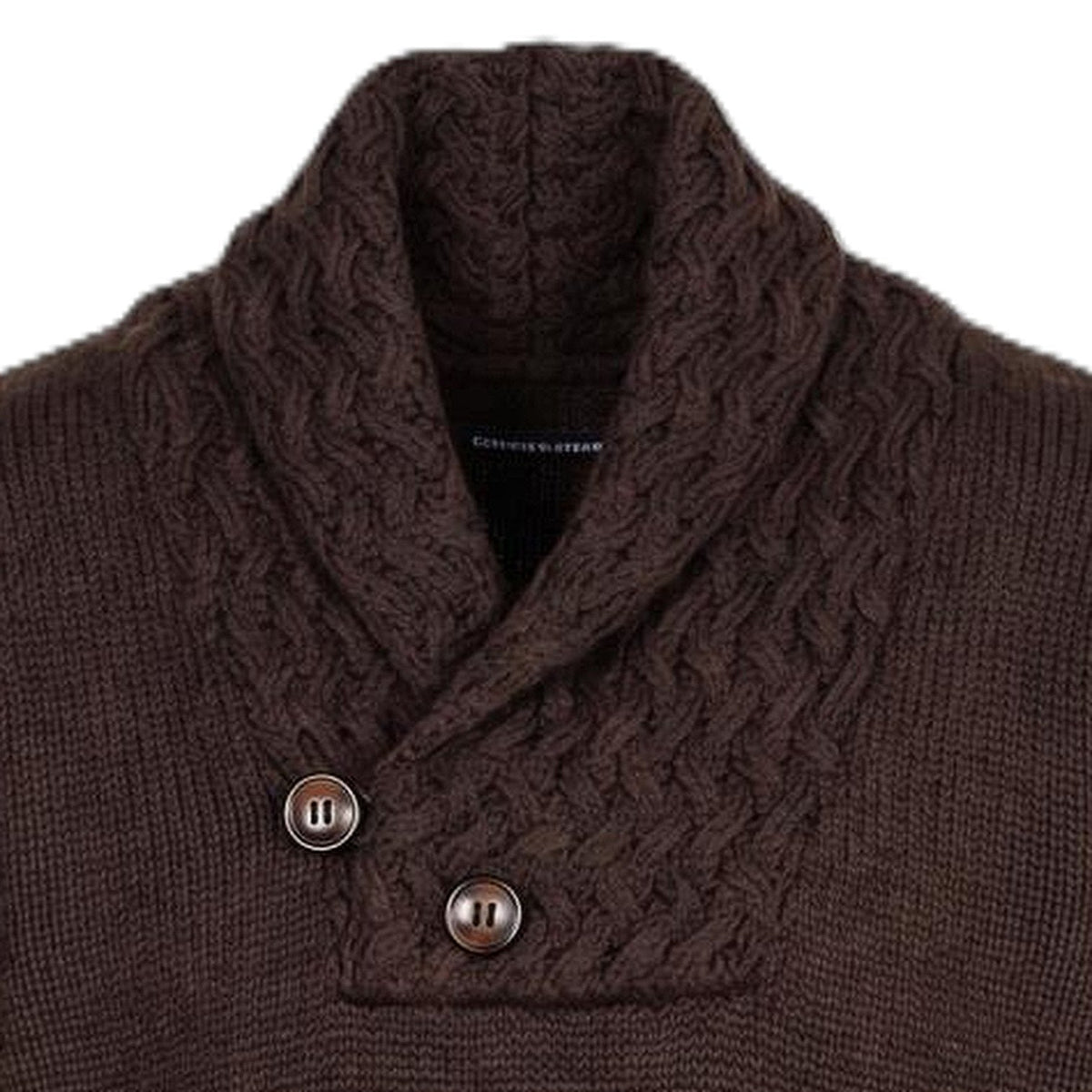 The Lampa Shawl Sweater, collar detail