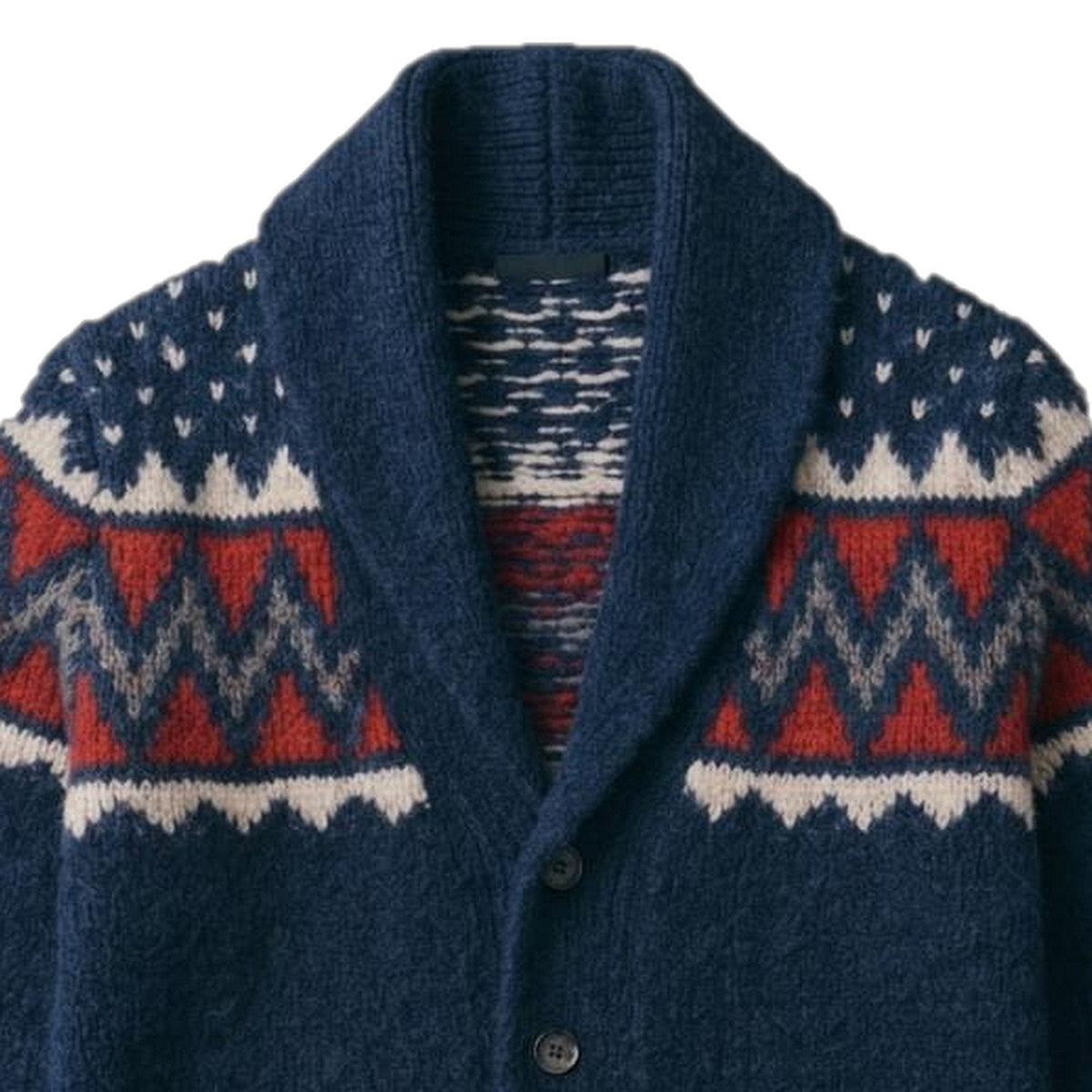 The Ayaviri Shawl Cardigan, collar detail