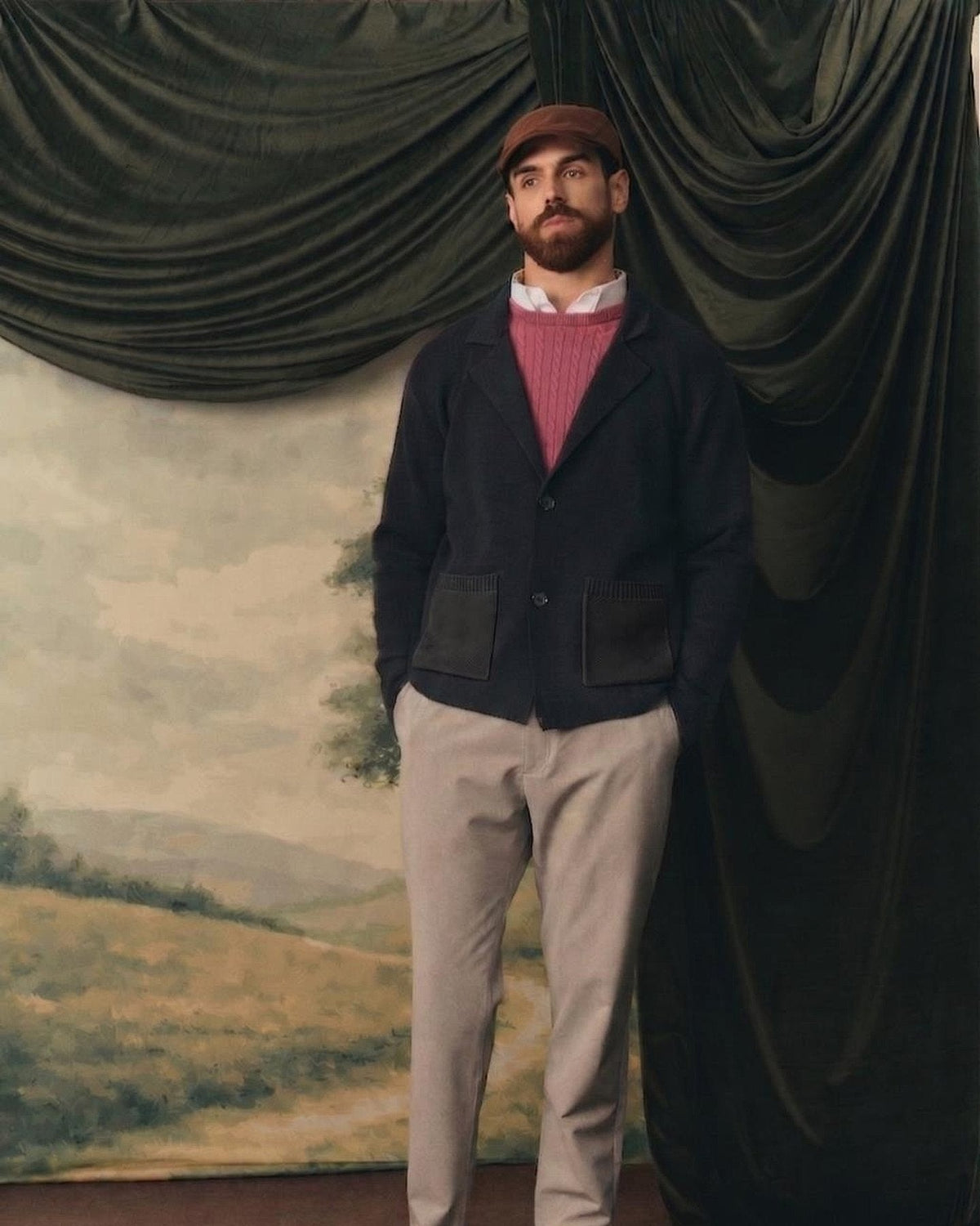 The Lares Knit Blazer, worn