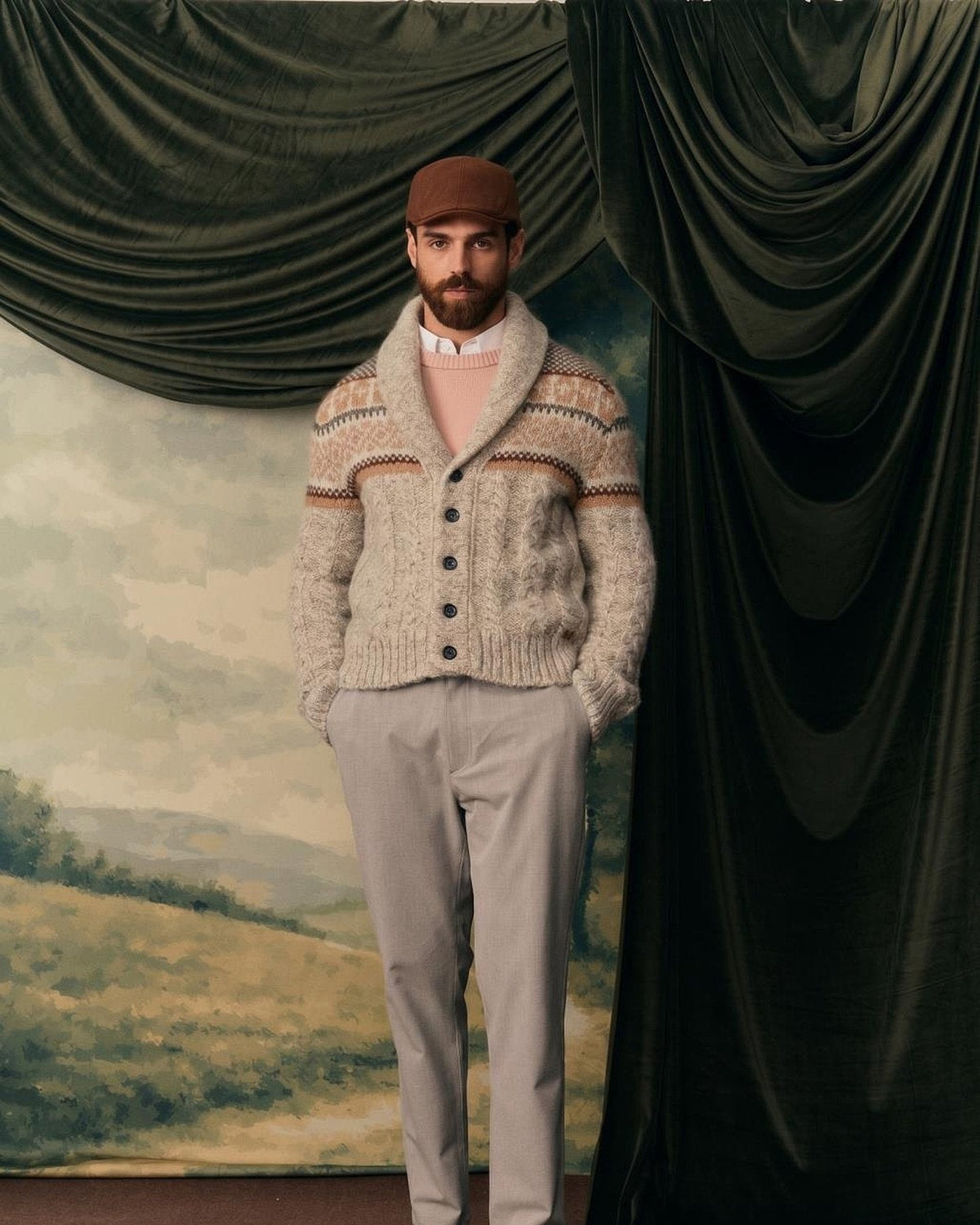 The Sibayo Shawl Cardigan, worn