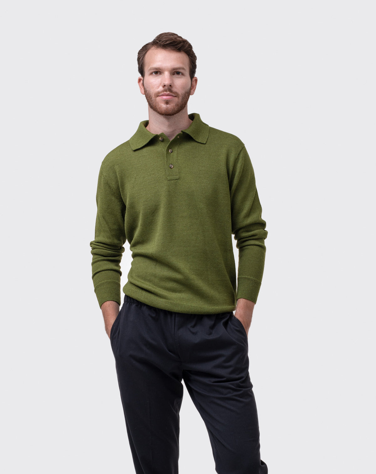 Alpaca Polo - Highland Moss